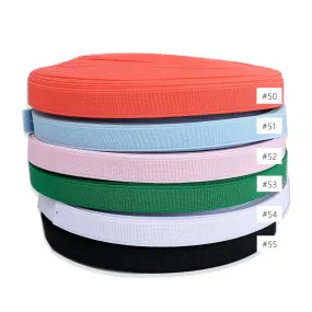 2cm Wide Colored Elastic Band Elastic Trim Elastic Ribbon Sewing Elastic shoes accessories 5 yards 103201