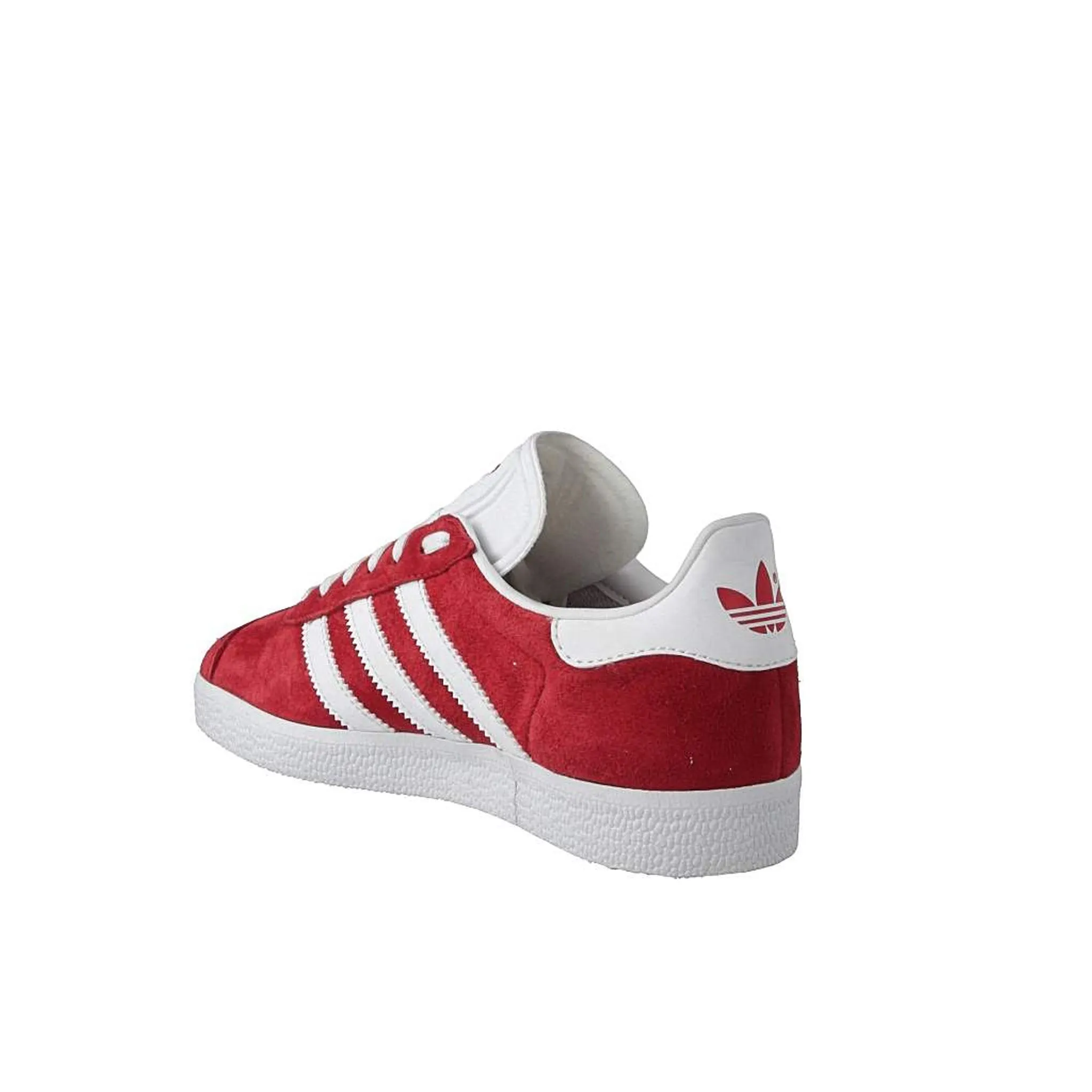 Adidas Gazelle Lace-Up Red Suede Leather Mens Trainers S76228