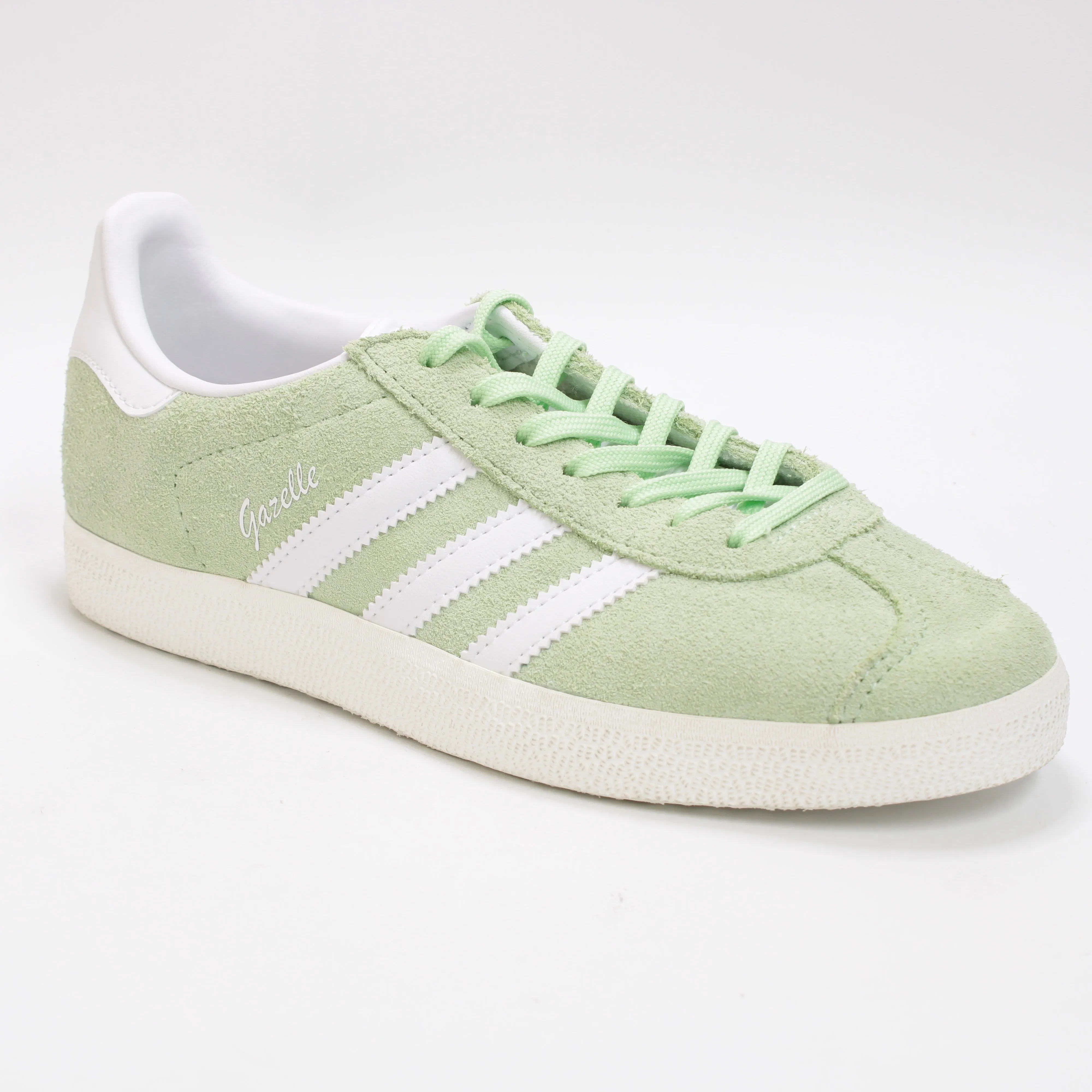 adidas Gazelle Trainers Semi Green Spark White Semi Green Spark