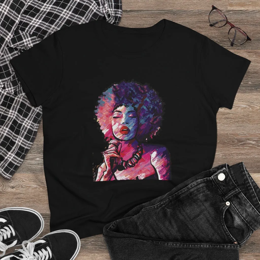 Afro Woman Jazz Singer T-Shirt