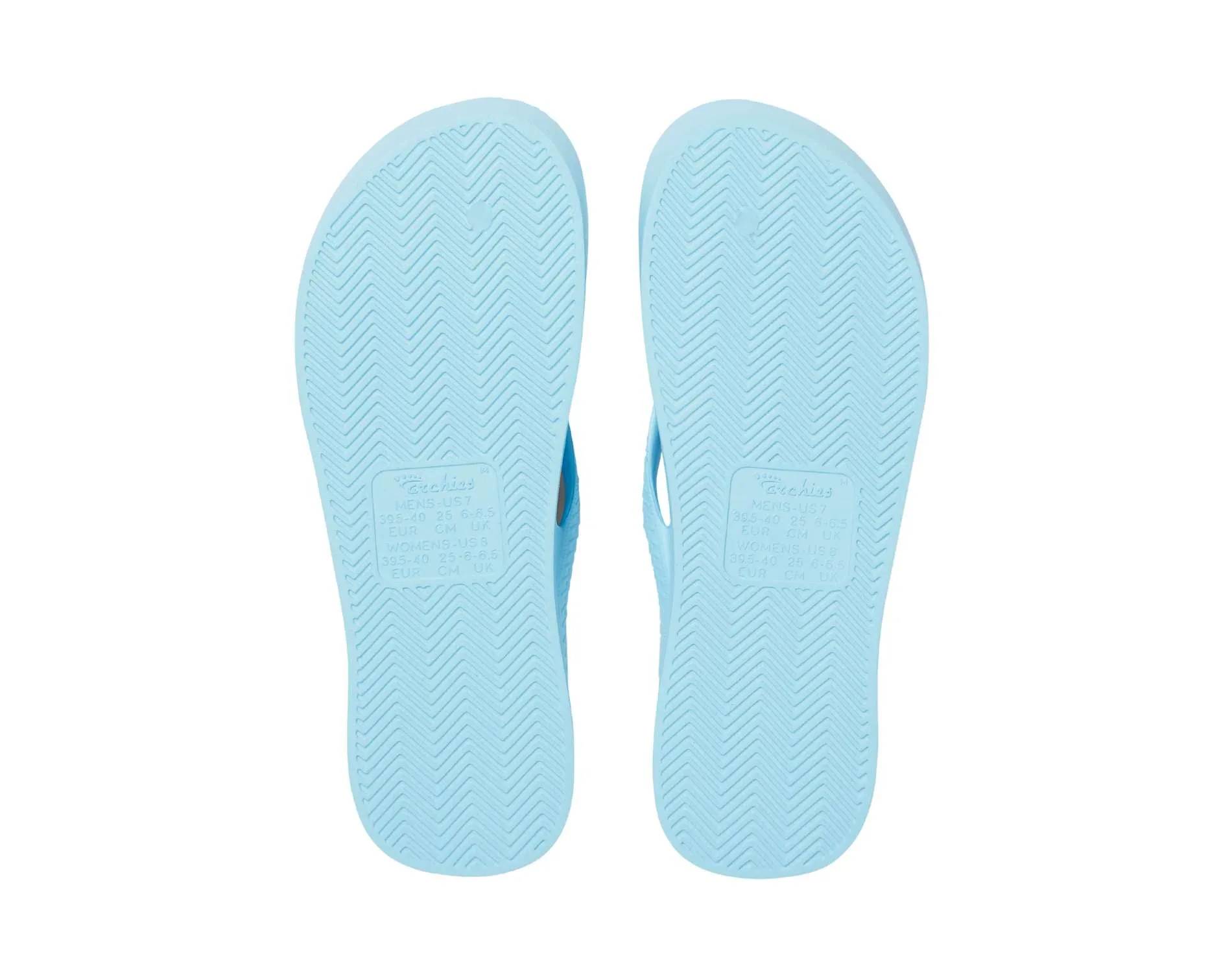 Archies Arch Support Thongs Sky Blue