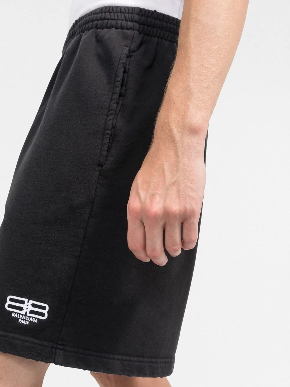 BALENCIAGA COTTON SWEAT SHORTS