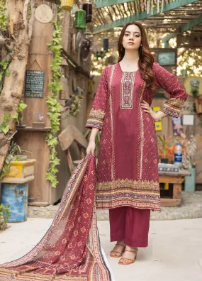 Bareera By MTF Printed Lawn Unstitched 3 Piece Suit - MTF24BL 04