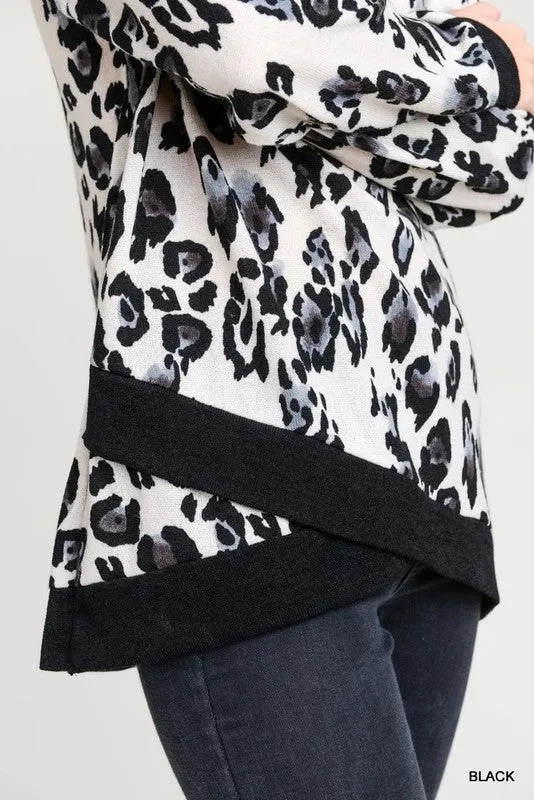 Black and White Leopard Top