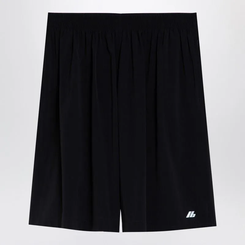 BLACK NYLON SHORT ACTIVEWEAR STRETCH