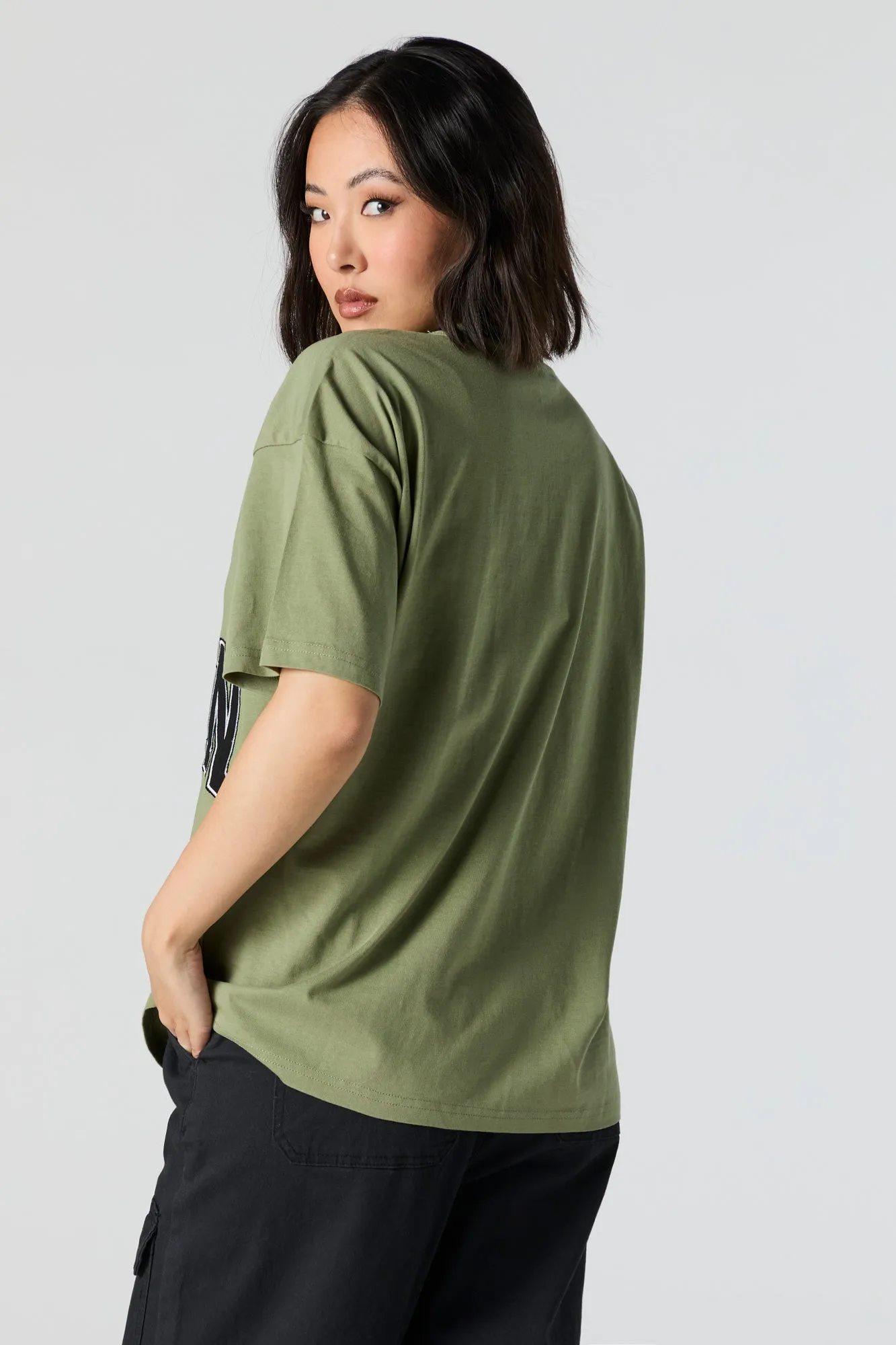 Boston Chenille Embroidered Oversized T-Shirt