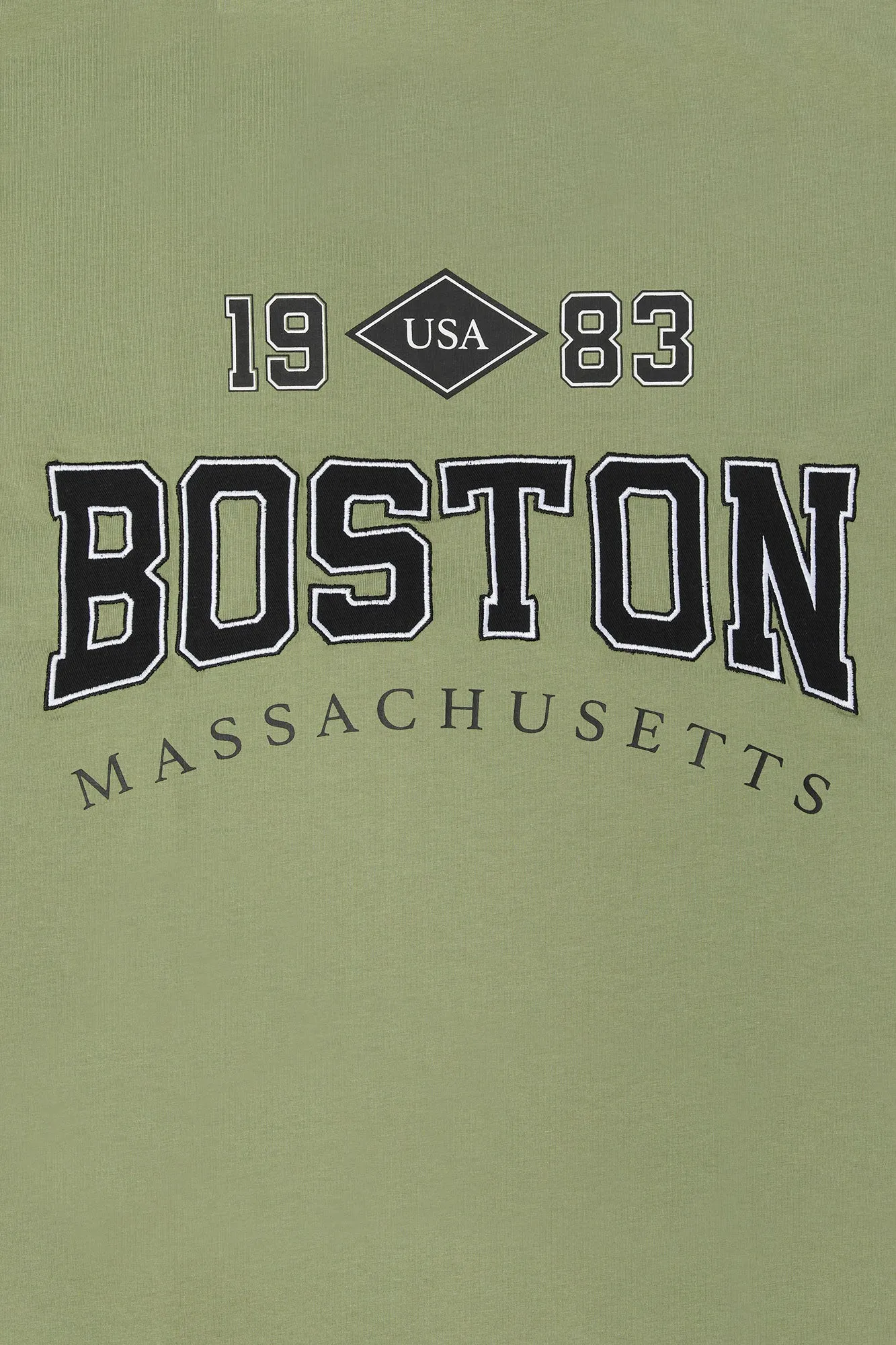 Boston Chenille Embroidered Oversized T-Shirt