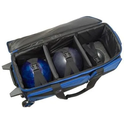 BSI Prestige 3 Ball Triple Roller Bowling Bag Black