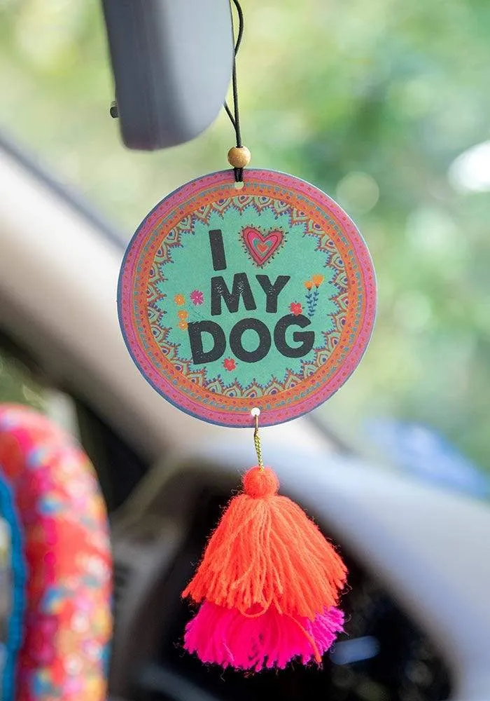 Car Air Freshener - Love My Dog