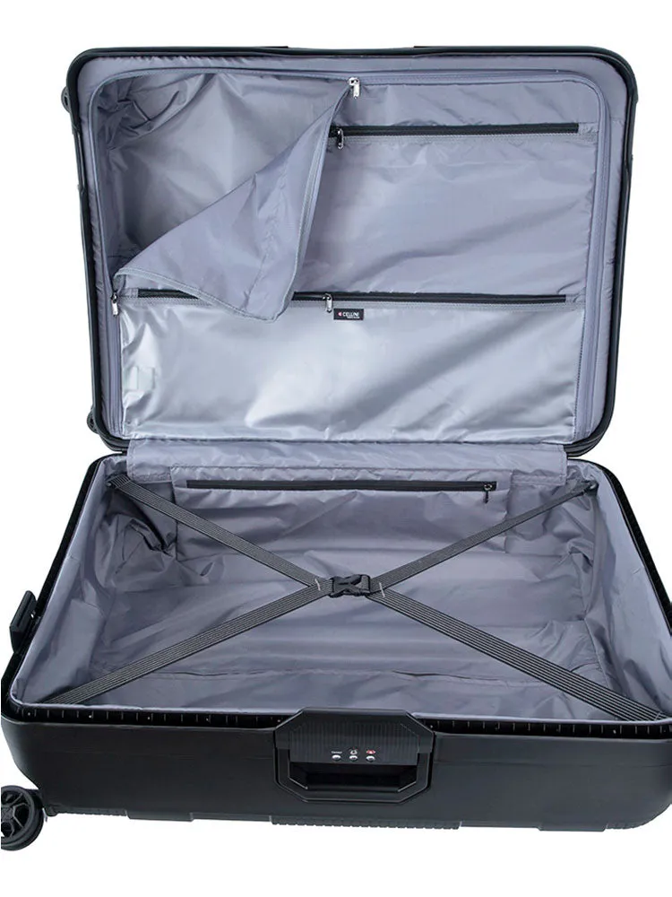 Cellini Safetech 4 Wheel Trolley Case Black