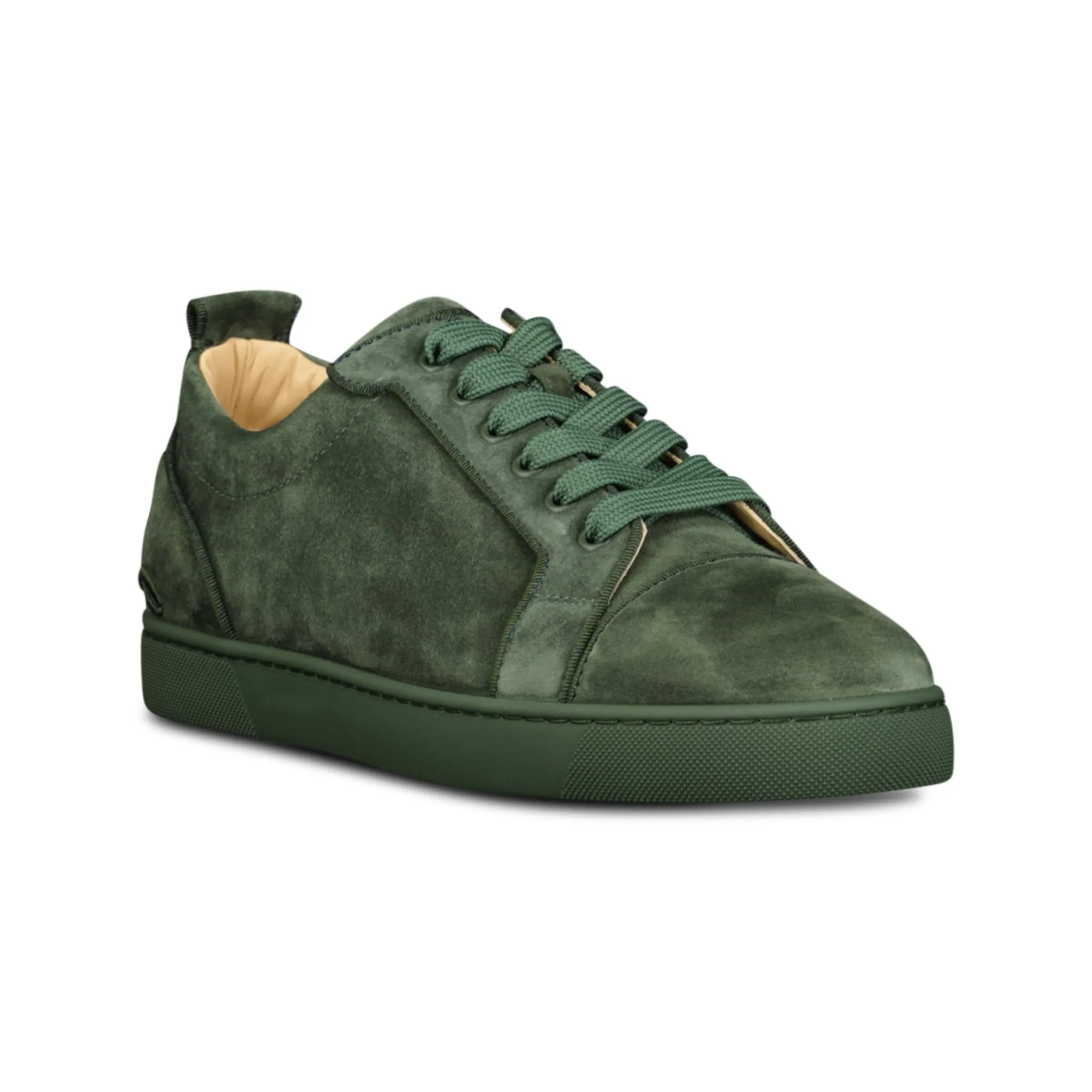 CHRISTIAN LOUBOUTIN JUNIOR ORALTO FLAT KHAKI GREEN