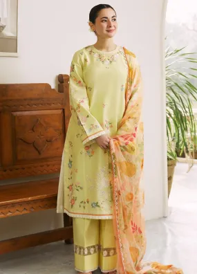 Coco By Zara Shahjahan Embroidered Lawn Unstitched 3 Piece Suit - ZSJ24CL 4B MAHAY