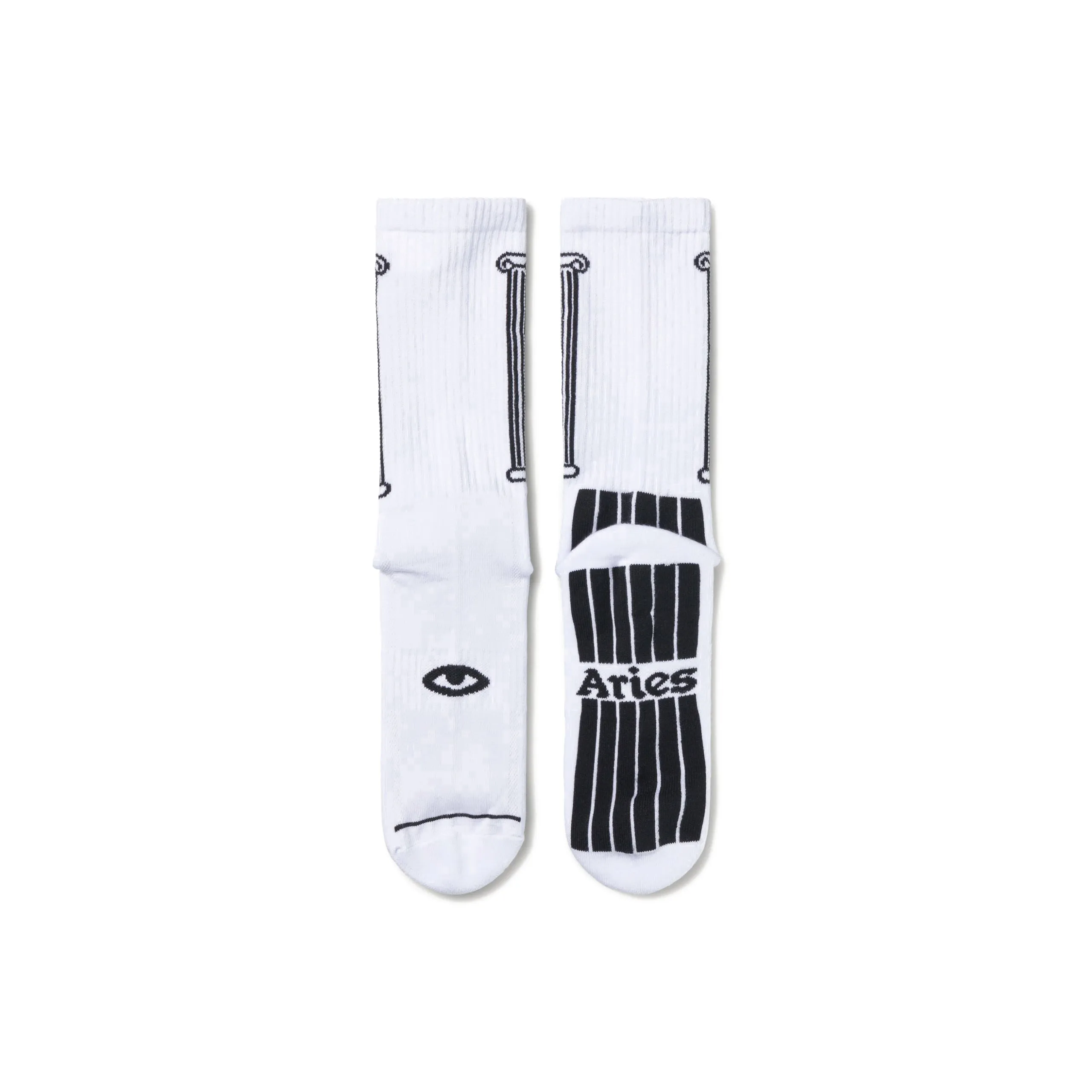 COLUMN SOCK WHITE