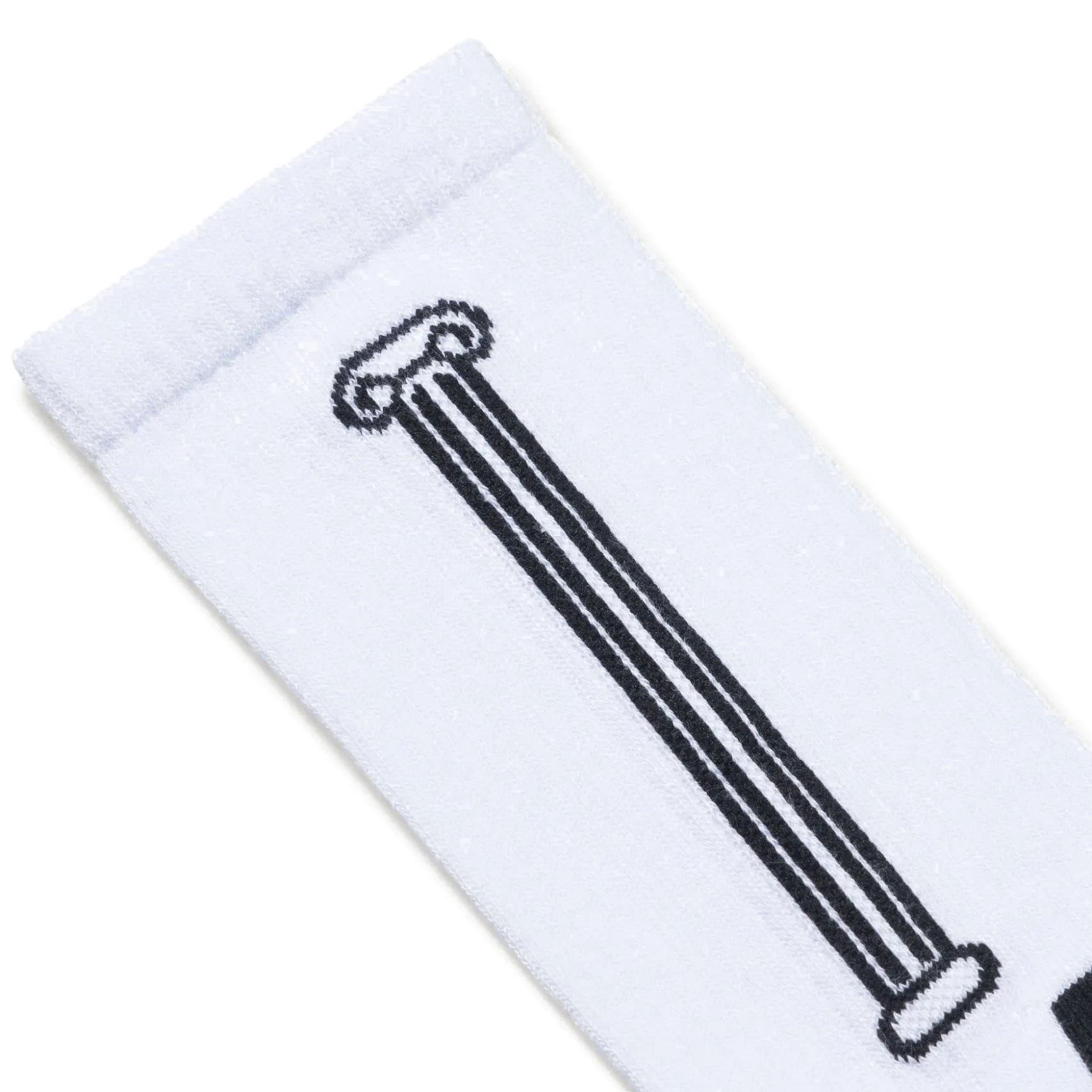 COLUMN SOCK WHITE