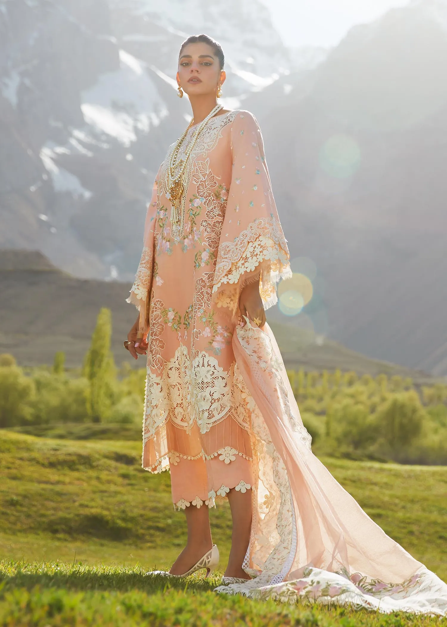 Crimson X Saira Shakira Luxury Lawn Unstitched 3Pc Suit D-1B Summer in the Meadows