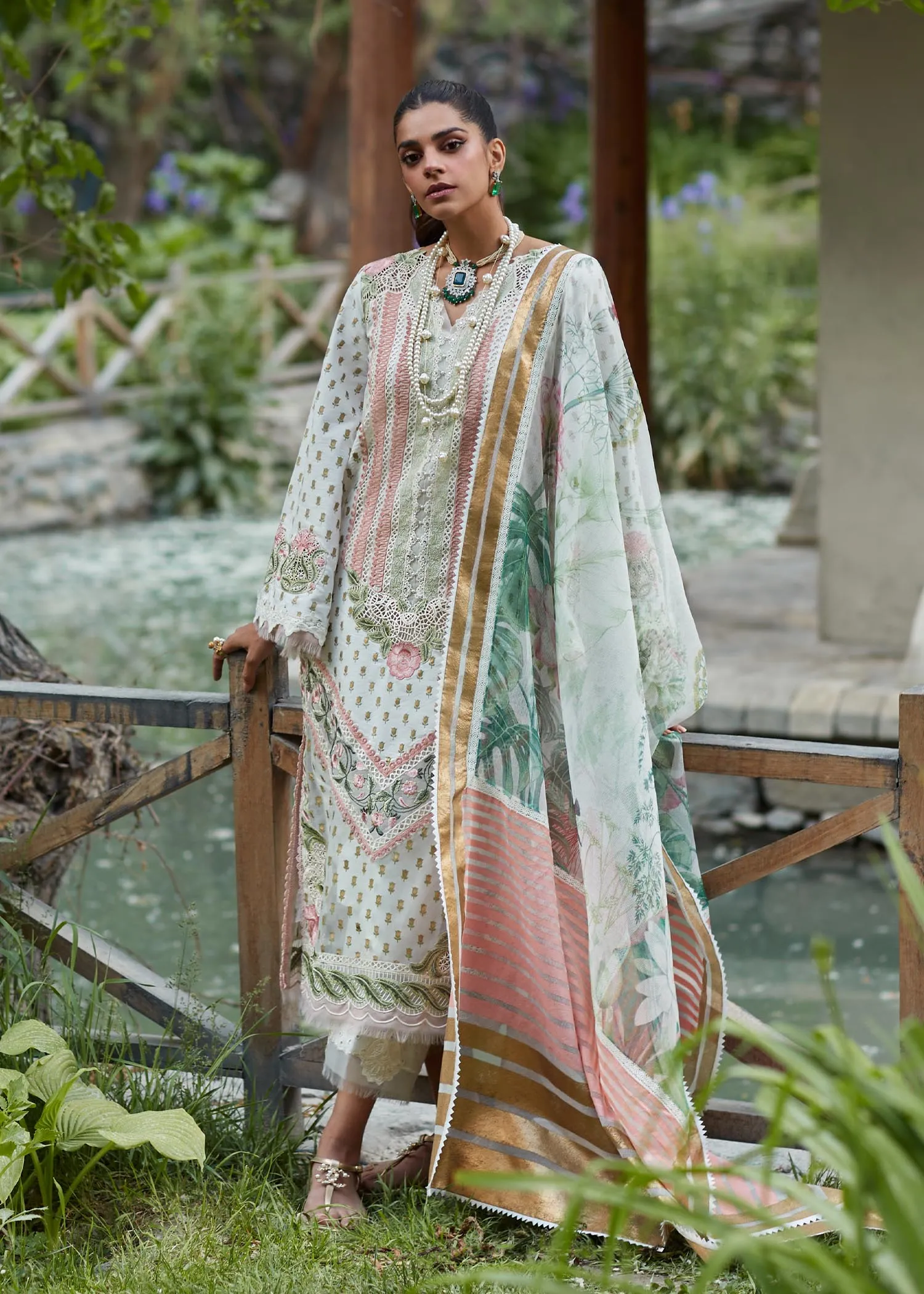 Crimson X Saira Shakira Luxury Lawn Unstitched 3Pc Suit D-5A Shigar