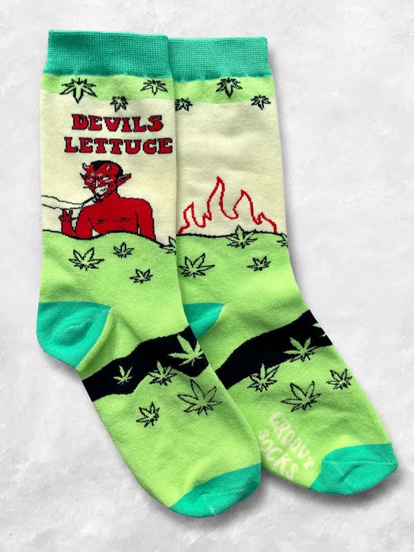 Devils Lettuce Women’s Crew Socks