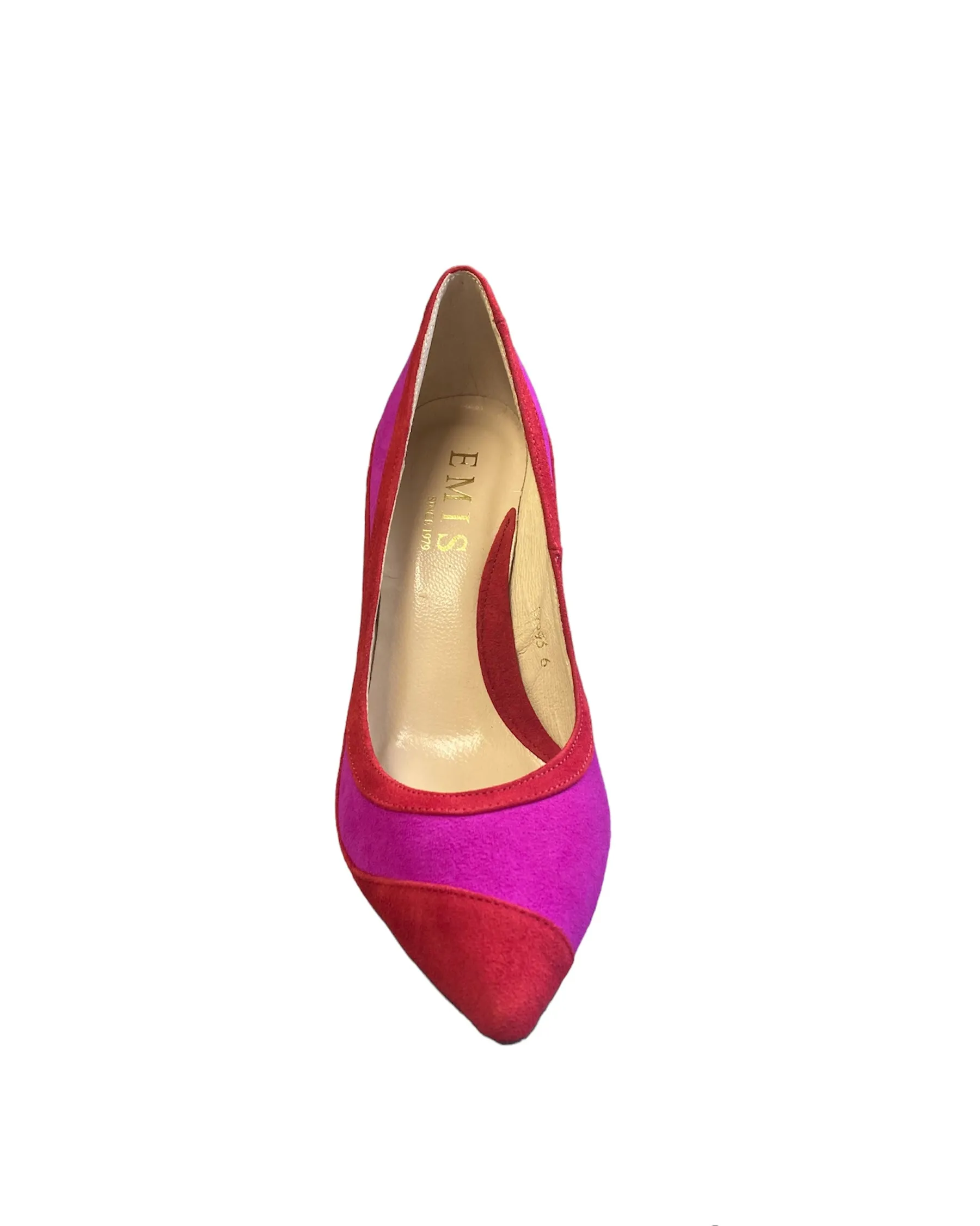 EMIS Fuchsia and Red Heeled Shoe