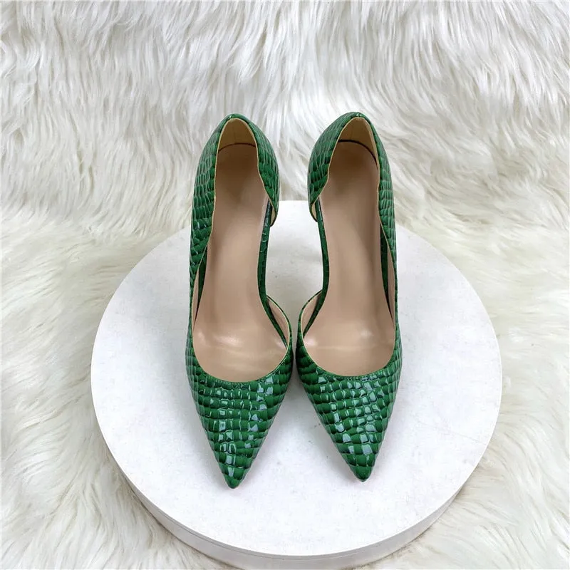 Green D'Orsay High Heels