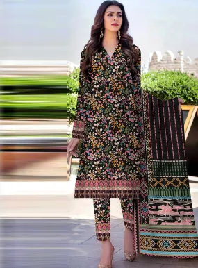 Gul-e-Gulzar By Noor Afroz Printed Linen Unstitched 3 Piece Suit - NA23PL AH-01