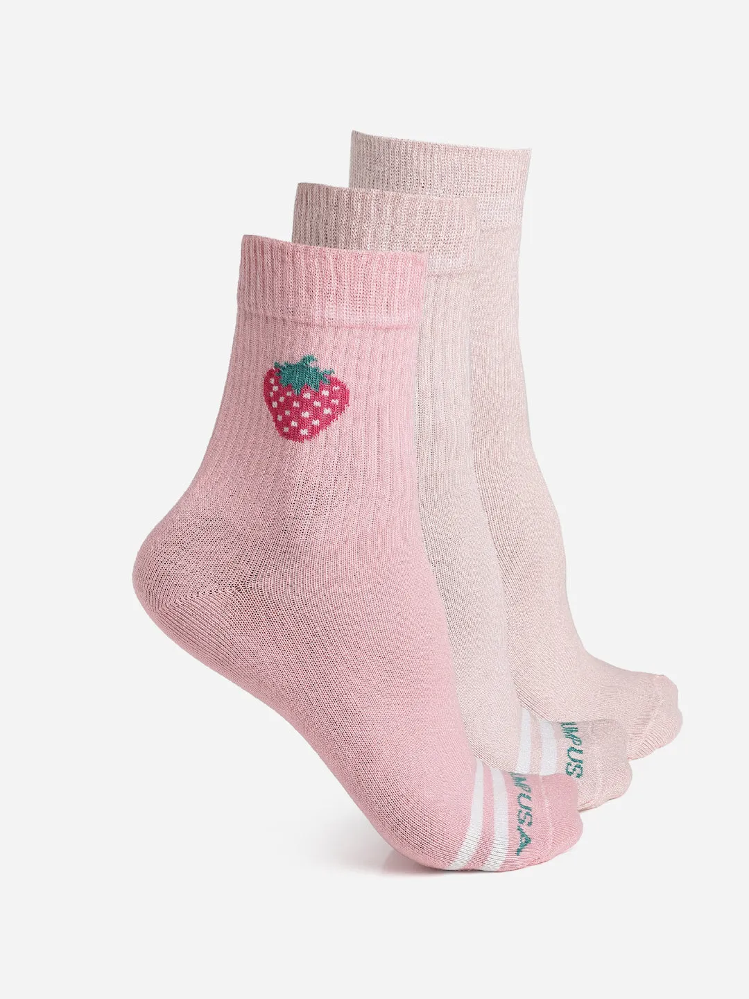 JUMP USA Set of 3 Ankle Length Socks For Women