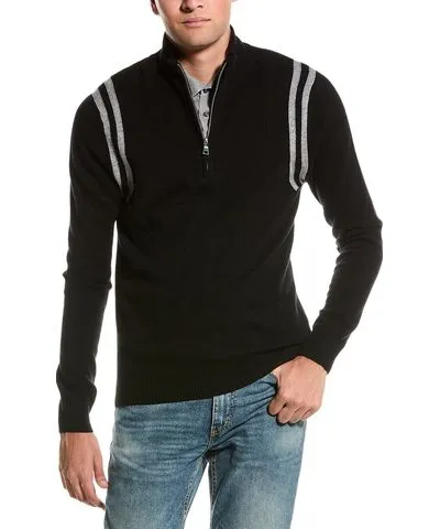 Kier + J Wool & Cashmere-Blend 1/4-Zip Sweater