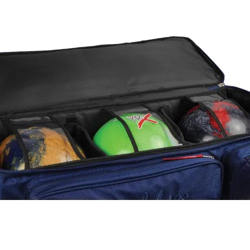 KR Strikeforce Diamond Navy Triple Roller Premium Bowling Bag