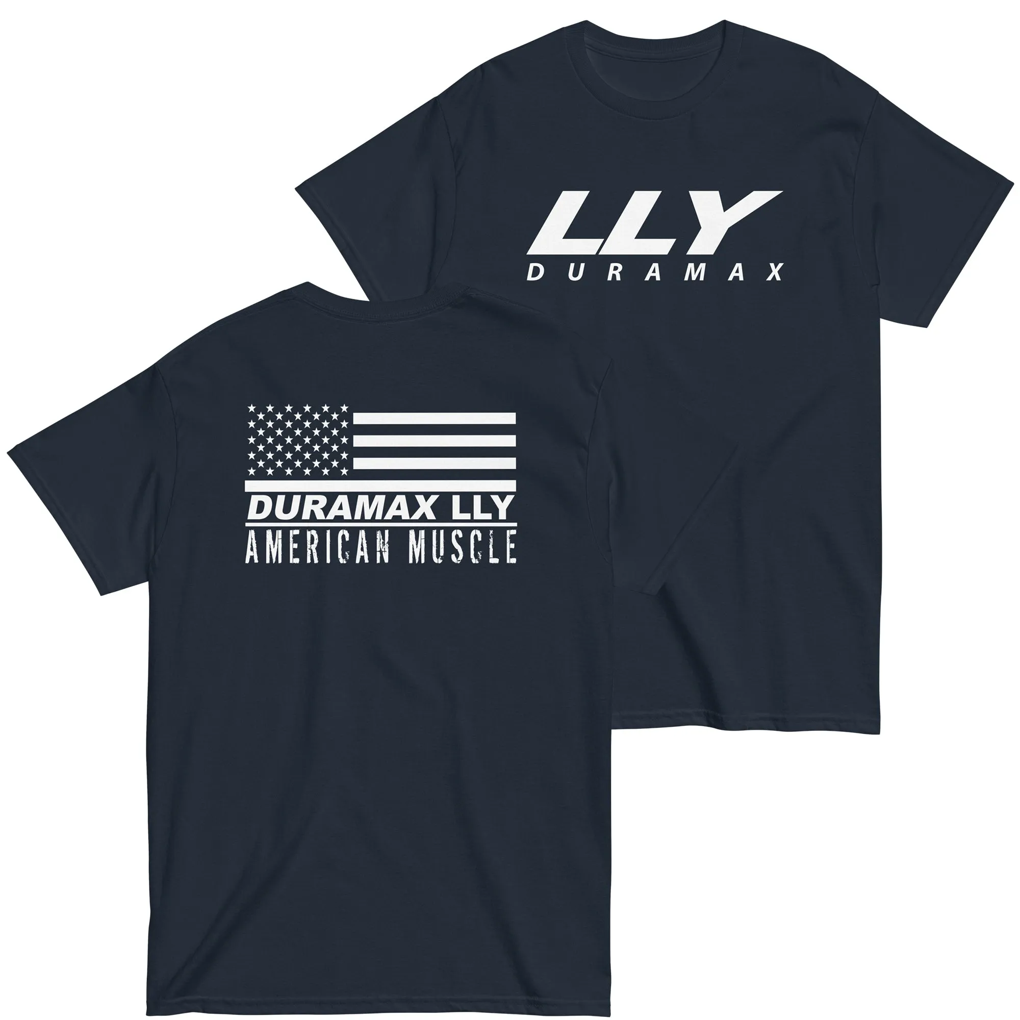 LLY Duramax T-Shirt American Muscle Design Flag