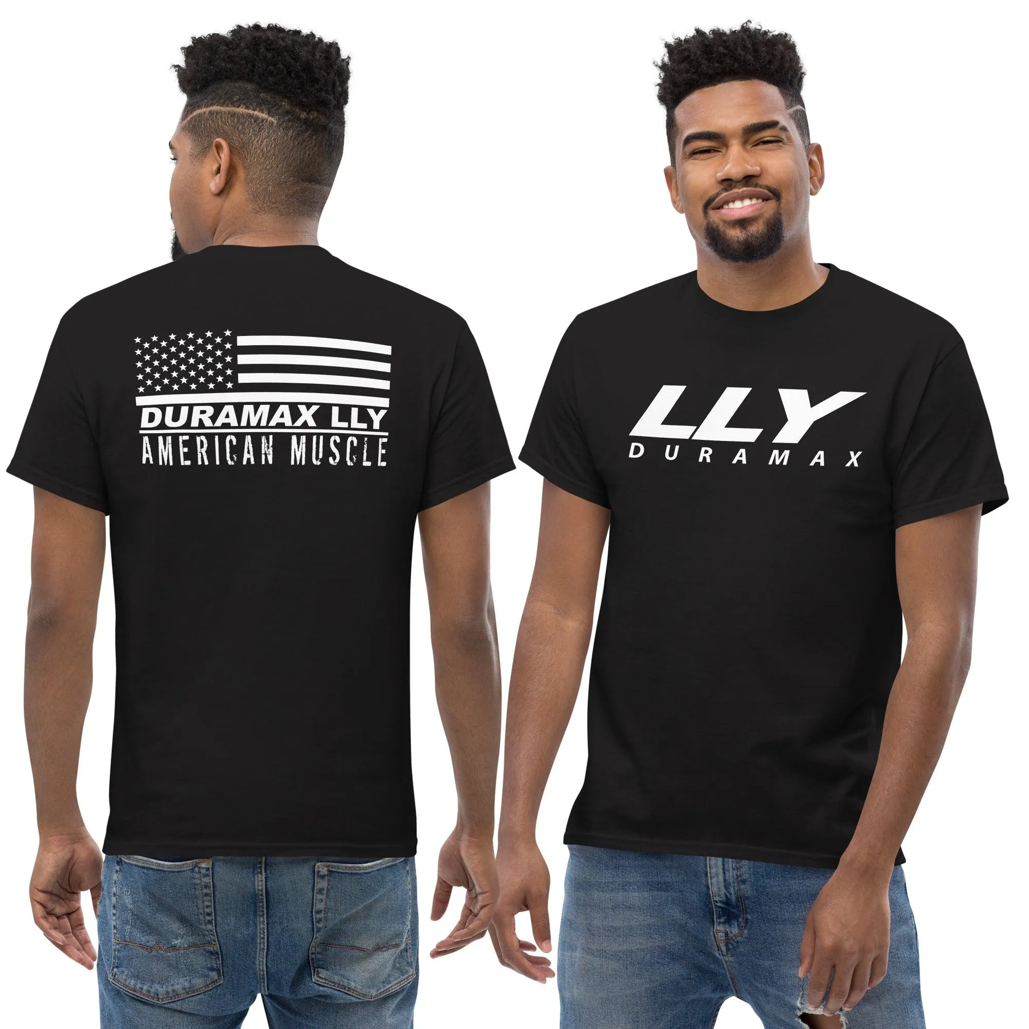 LLY Duramax T-Shirt American Muscle Design Flag