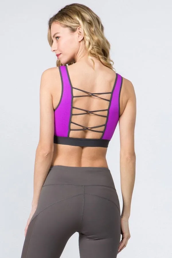 Loop Back Activewear Sports Bra