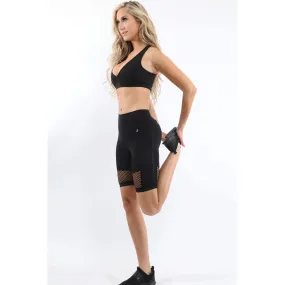 Malibu Seamless Activewear Shorts - Black