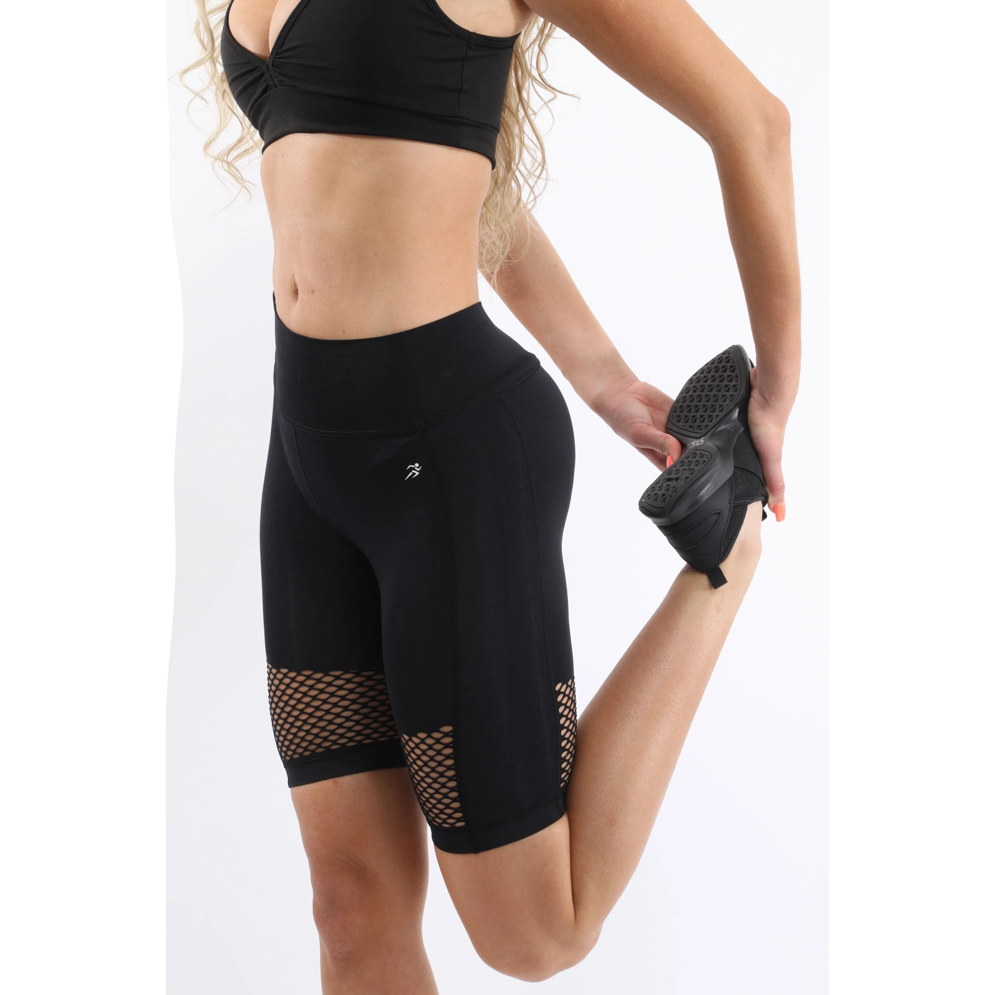 Malibu Seamless Activewear Shorts - Black