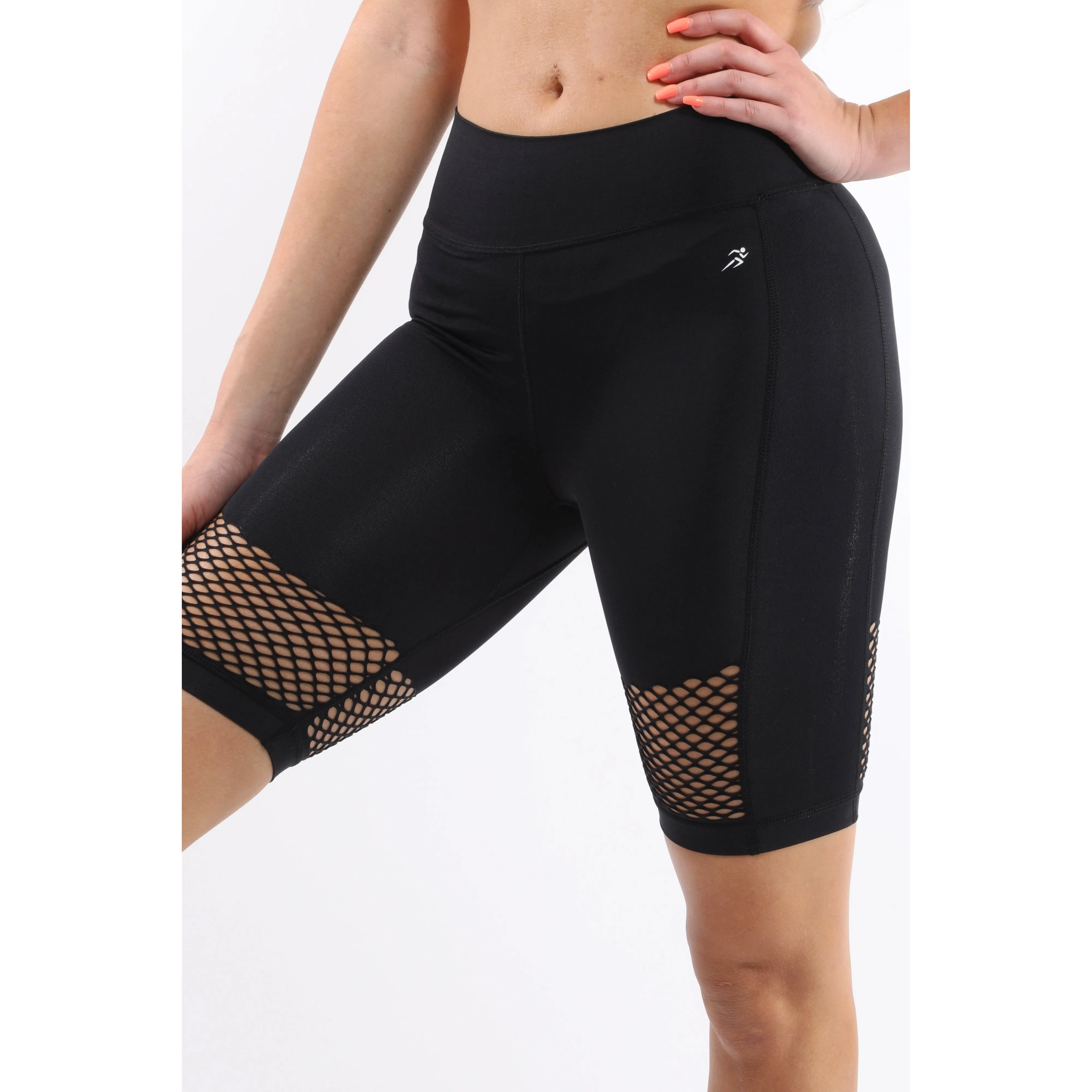 Malibu Seamless Activewear Shorts - Black