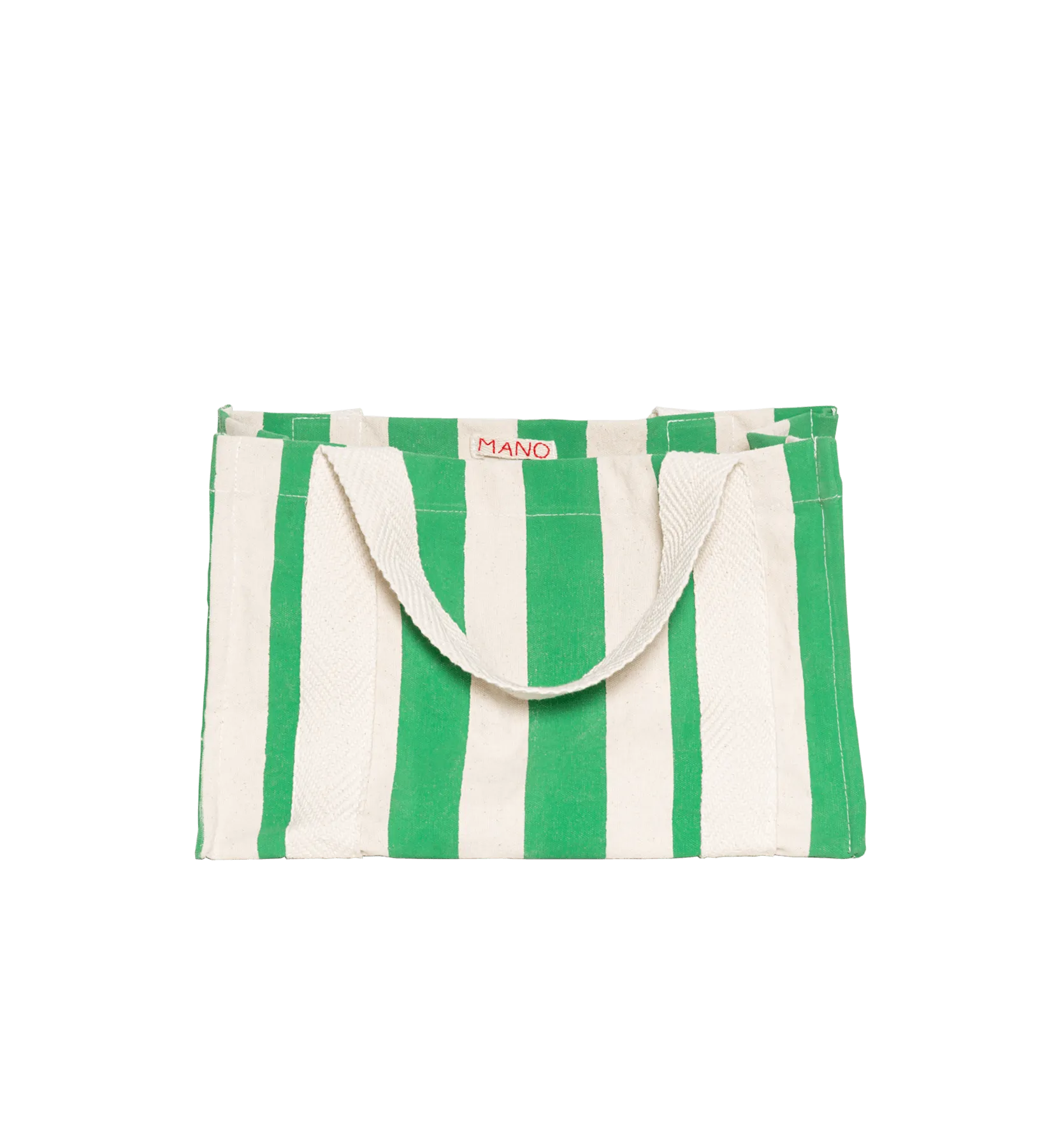 Mano Mano Green/White Tote Bag