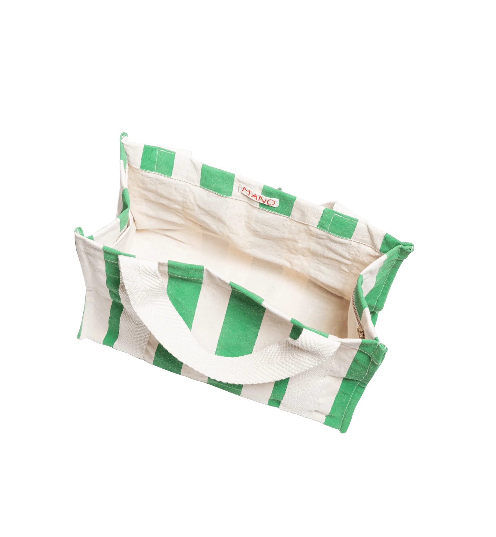 Mano Mano Green/White Tote Bag