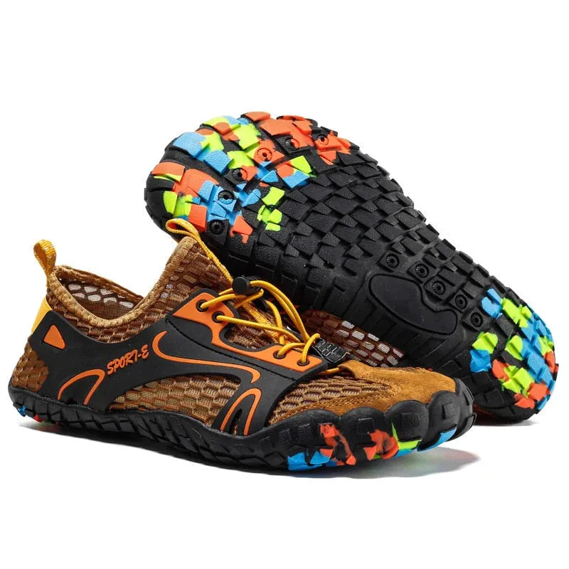 Men's Non-slip Breathable Mesh Quick-Dry Barefoot Aqua Shoes