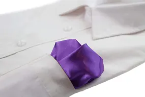 Mens Purple Pocket Square