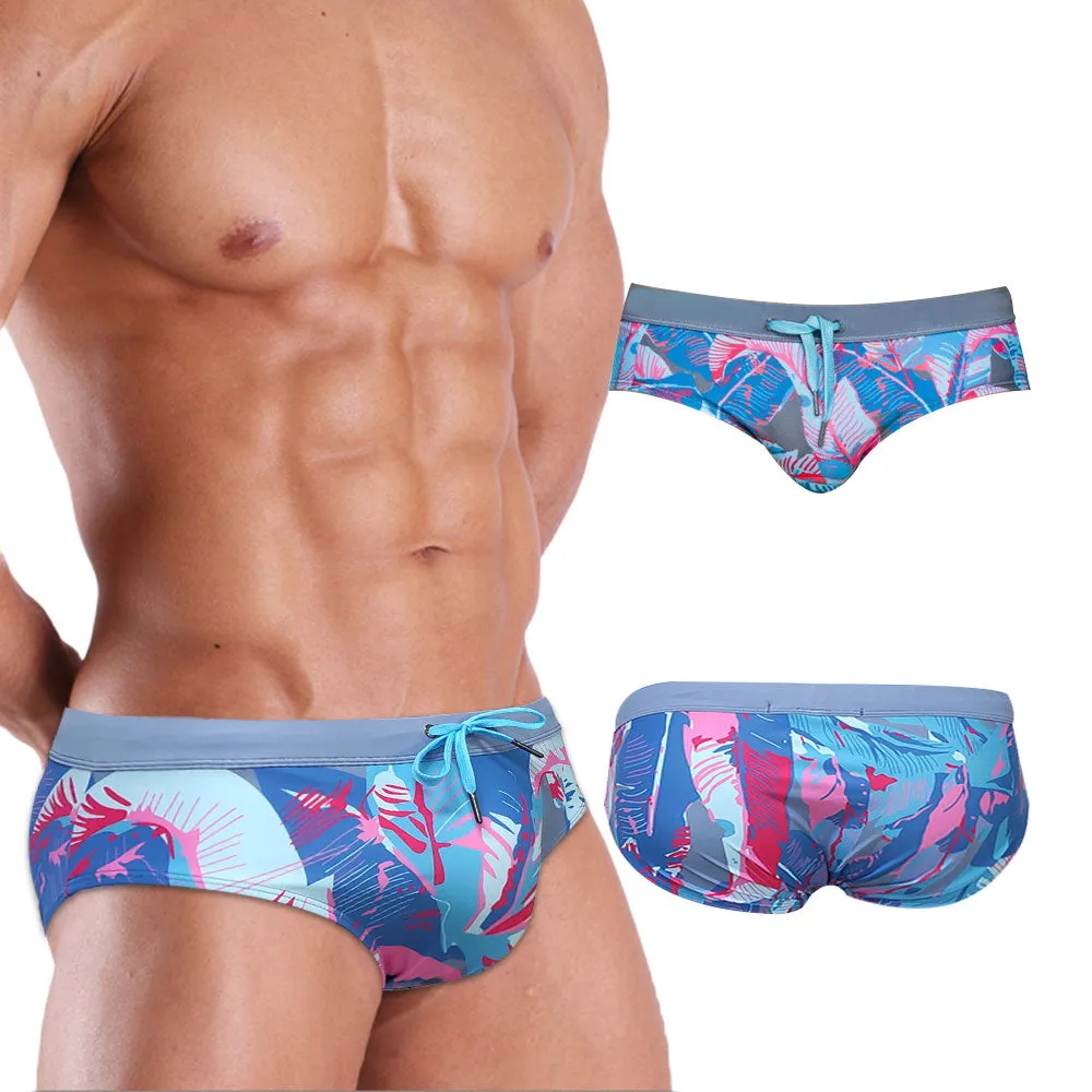 Men's Summer Sexy Low Waist Push-up Beach Surfing Swimwear Briefs