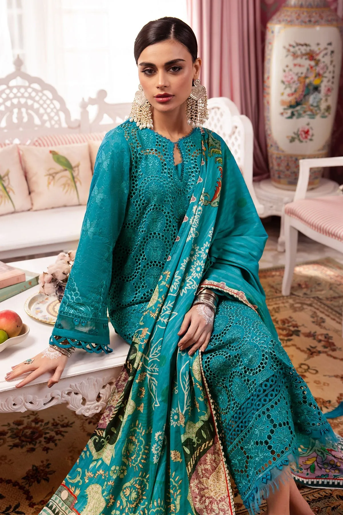 Nureh Maya Embroidered Lawn Dobby Unstitched 3Pc Suit NS-108