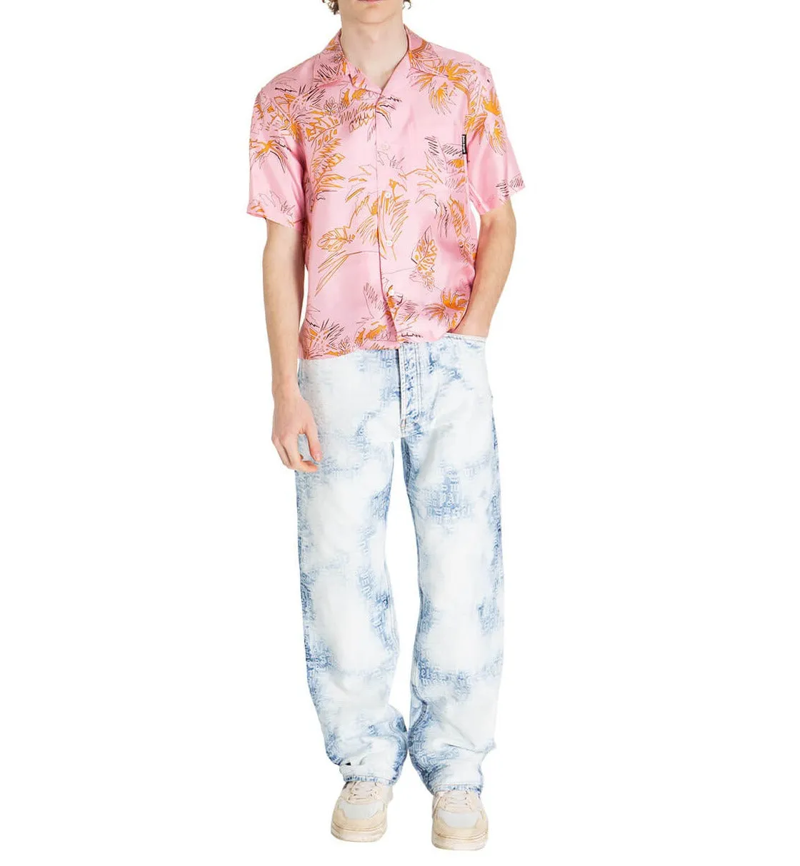 Palm Angels Allover Printed Bowling Shirt