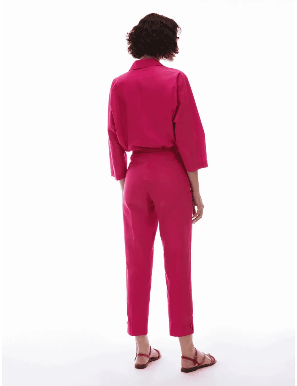 Pennyblack - Pantaloni in taffettà fucsia