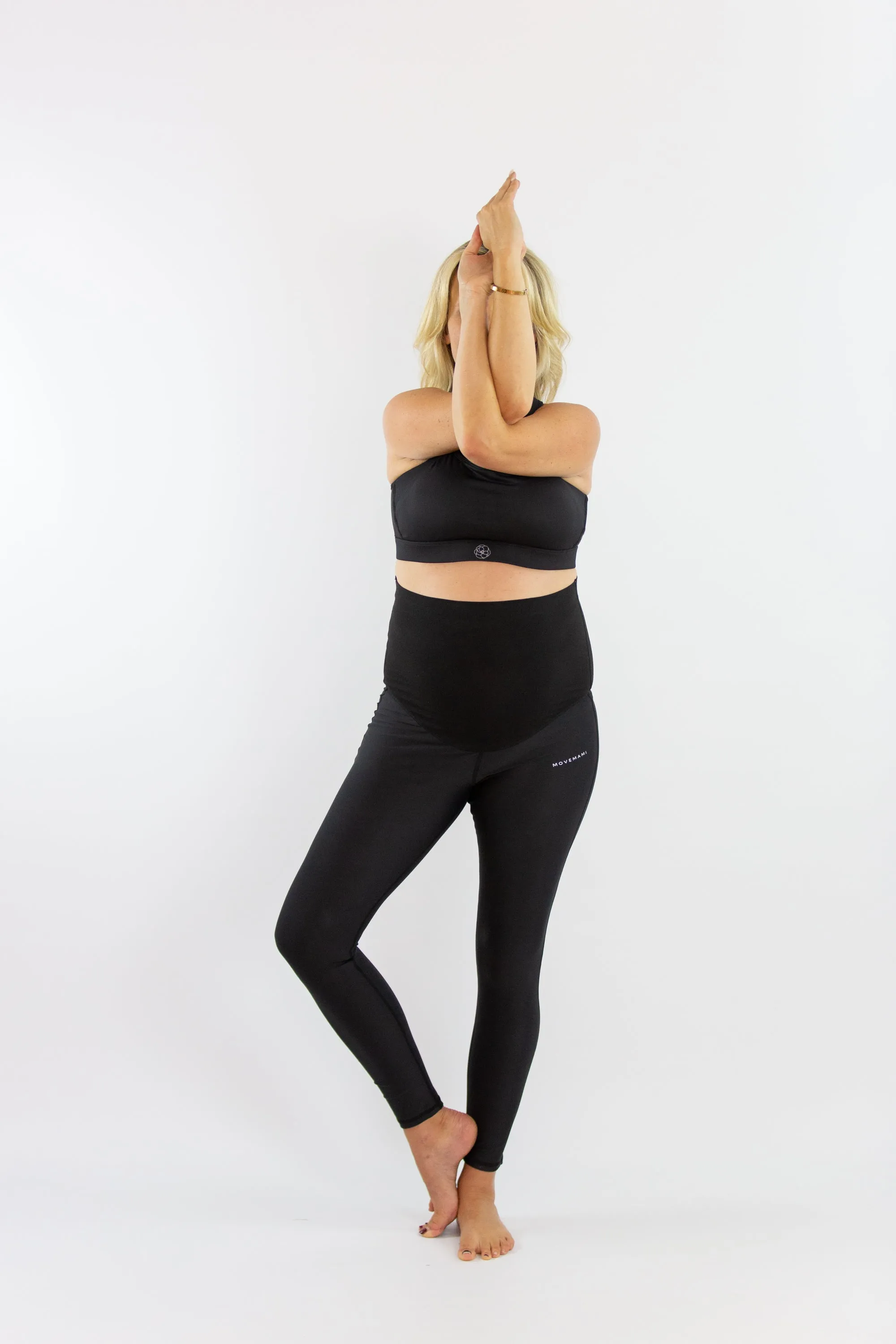 Pregnancy Support Leggings - Ankle Biter - Black Ink