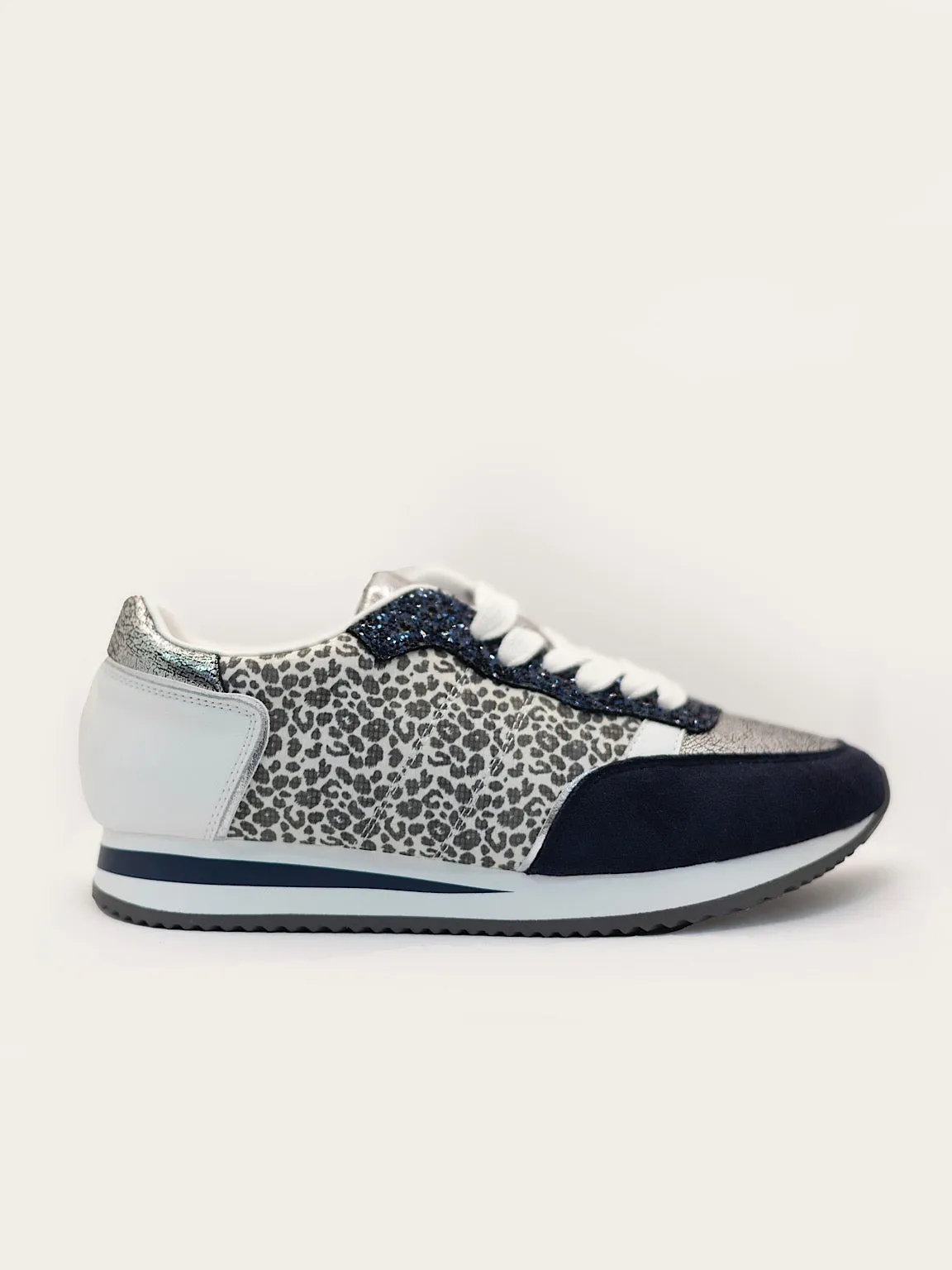 Premium Leopard Multi Fabric Trainers