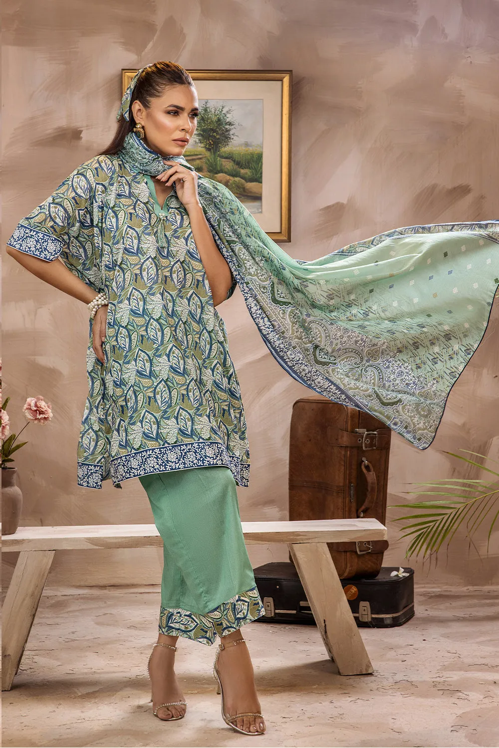 Safwa Safron Vol-03 Fine Digital Printed Lawn Unstitched 3Pc Suit SAF-30