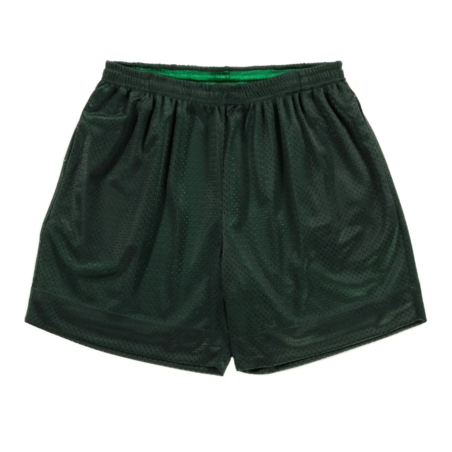 S.K. MANOR HILL REVERSIBLE MESH BALL SHORT KELLY GREEN / FOREST GREEN