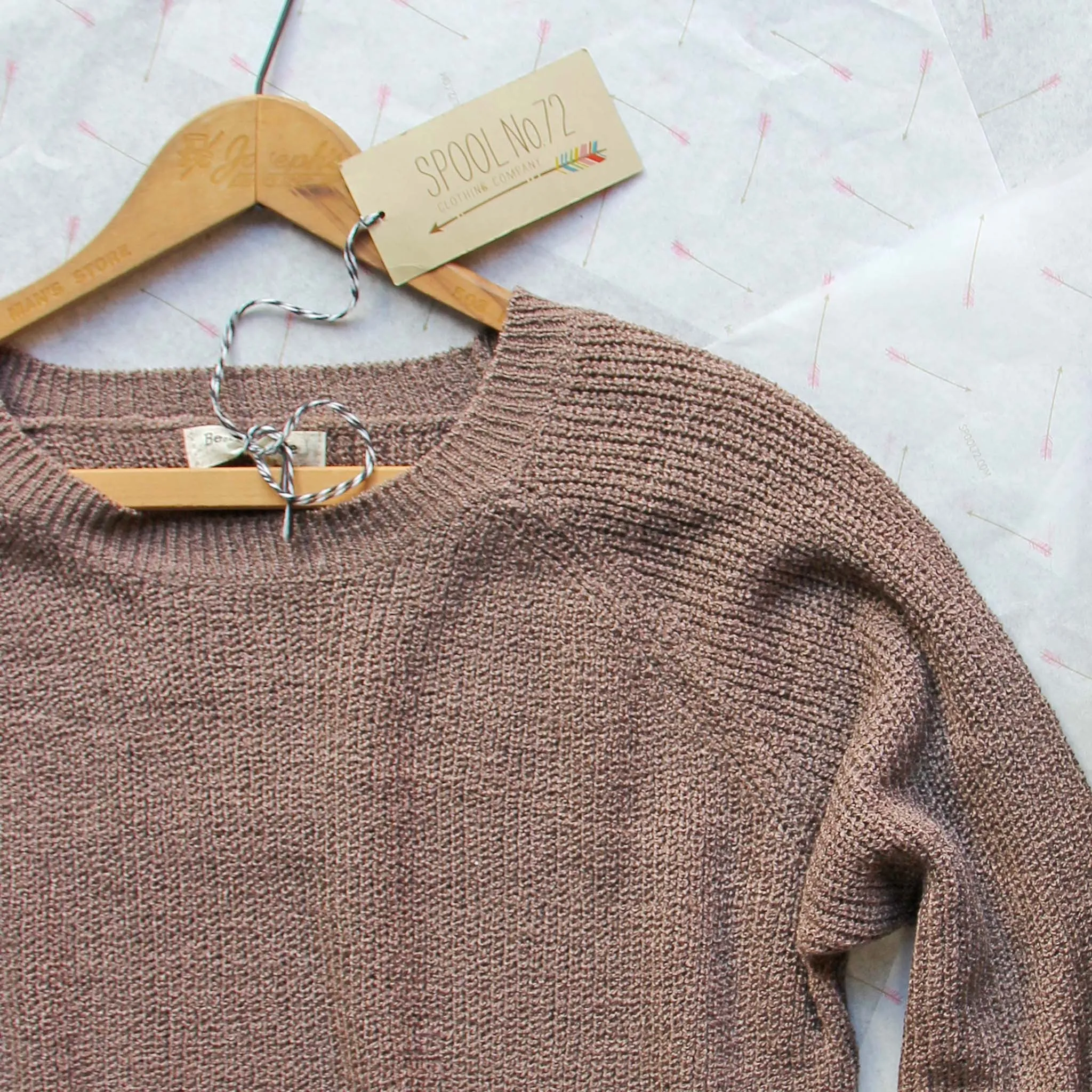 Skyline Lace Sweater in Timber