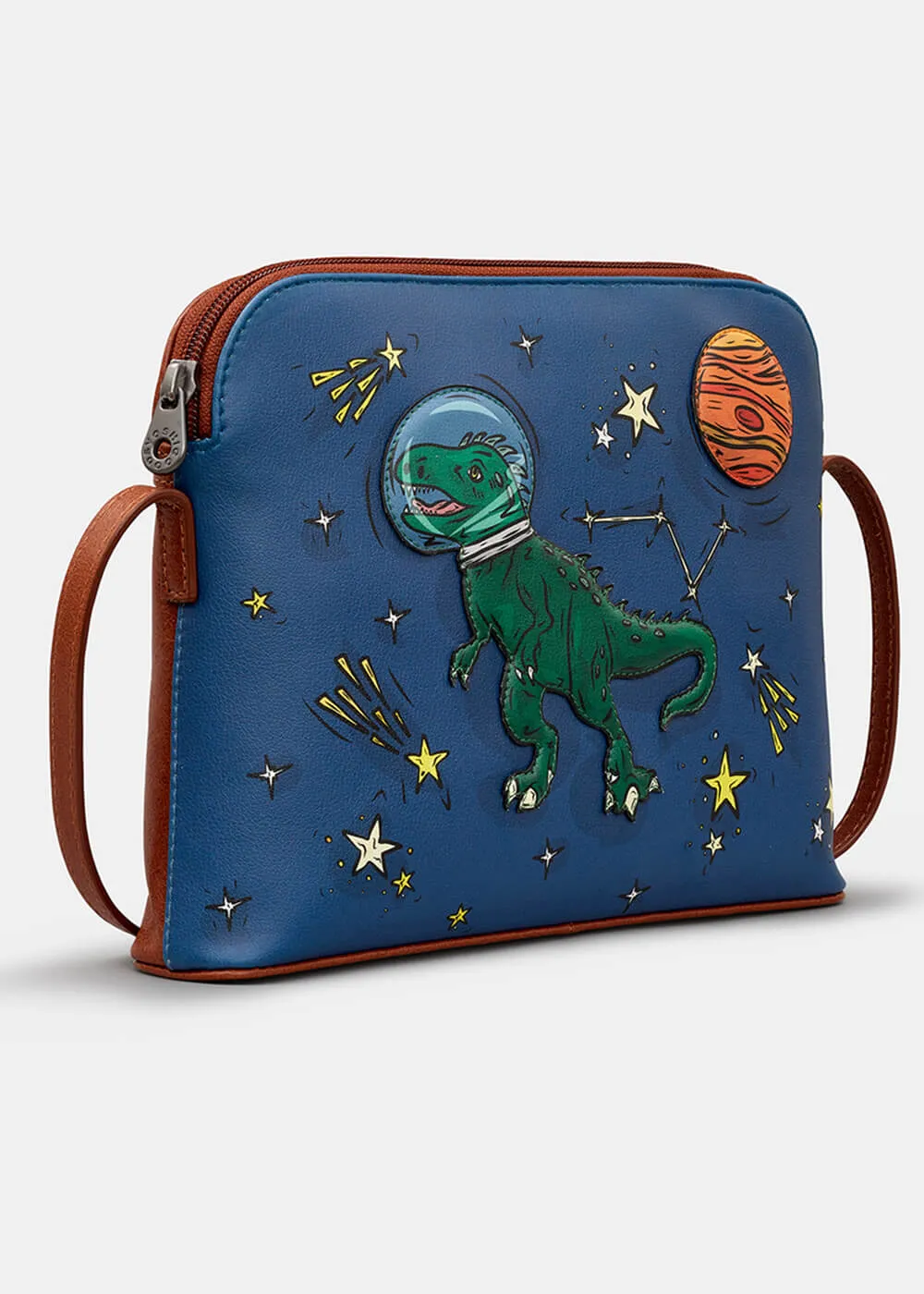 Succubus Bags Books Lost In Space Dino Leather Bag Blue