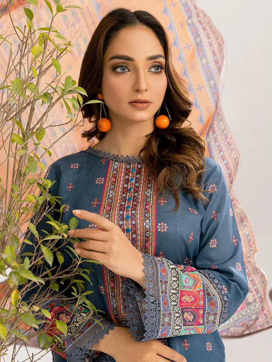 Sundas By Al Kareem Premium Printed Lawn Unstitched 3Pc Suit D-02