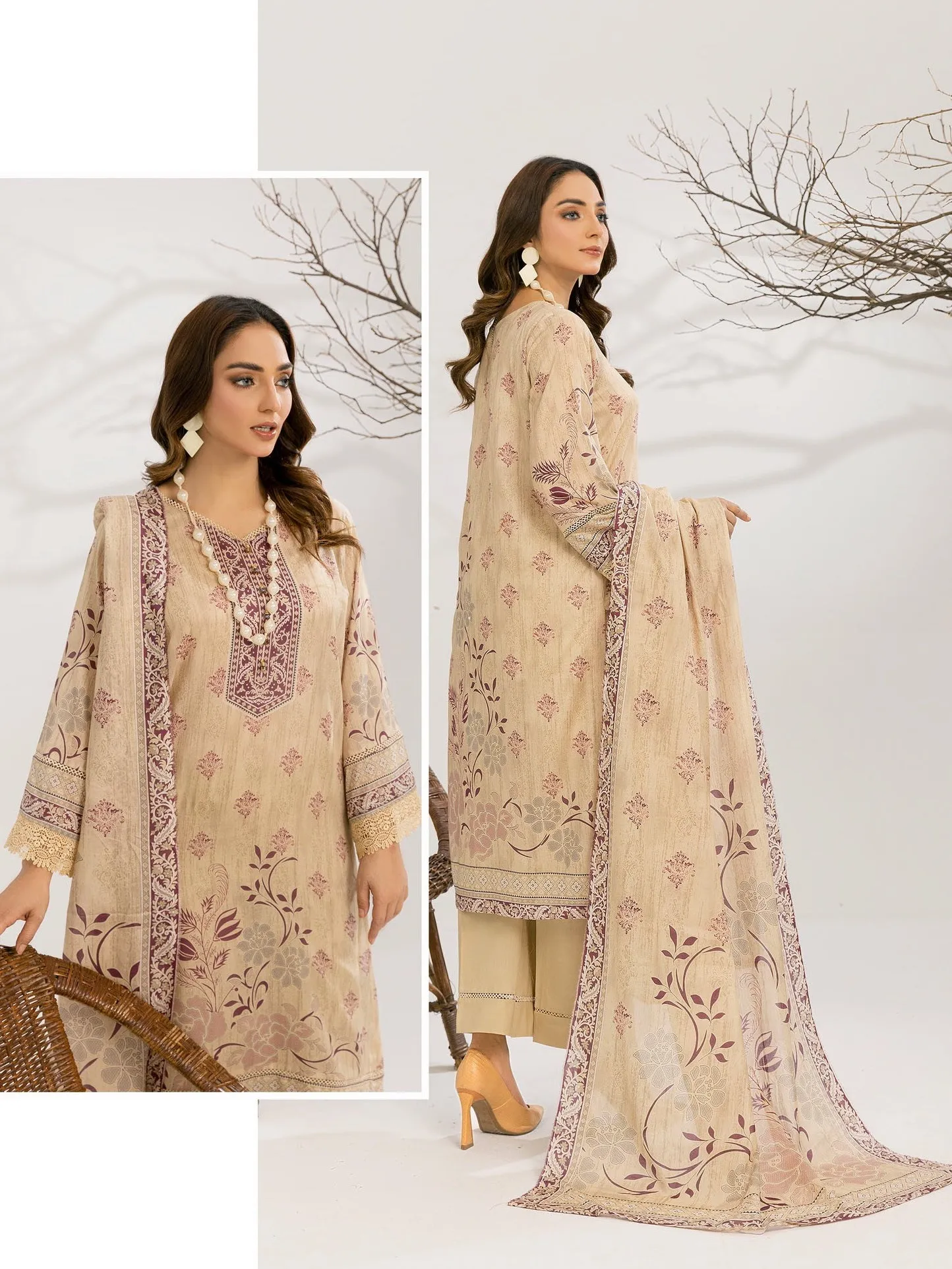 Sundas By Al Kareem Premium Printed Lawn Unstitched 3Pc Suit D-04