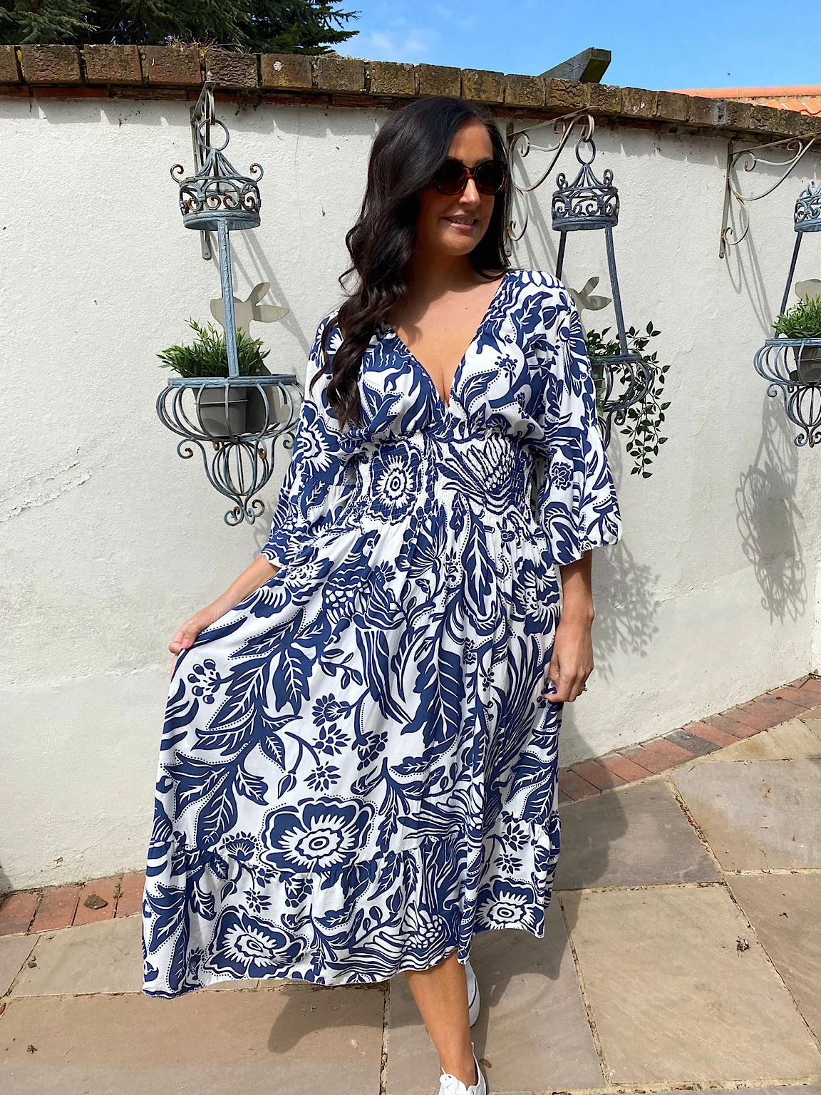 Tropical Print Maxi Dress Leanne